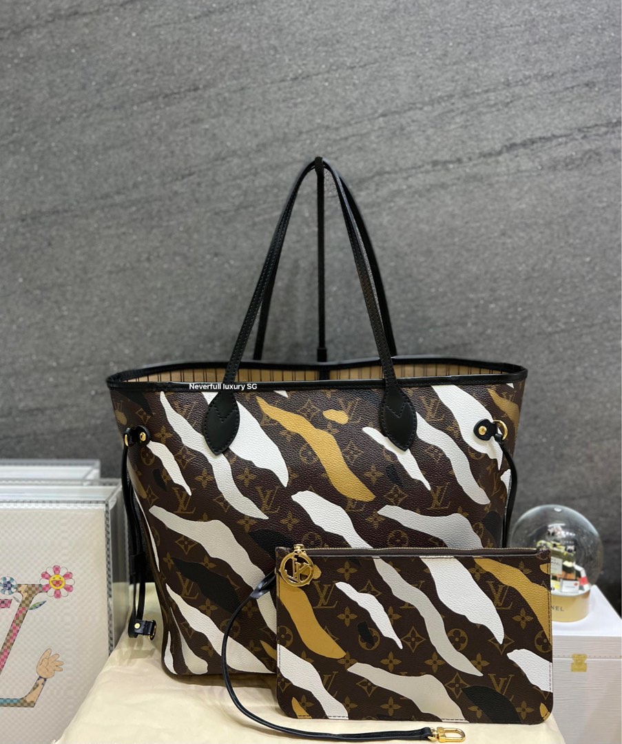 Louis Vuitton LVxLOL League Camo Stripe Monogram Neverfull Pochette