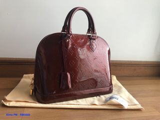 LOUIS VUITTON Neo Alma PM 2way Handbag M44885 leather Beige Tourterelle  Used
