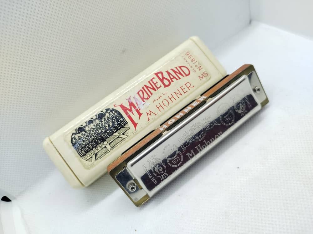 M. Hohner marine band harmonica C Key made in Germany Hobbies