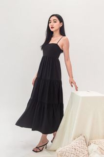 Mikayla Ella Smocked Tier Midi Dress