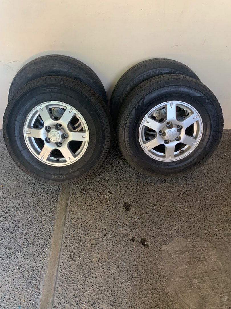 Mitsubishi Adventure Stock Mags, Car Parts & Accessories, Mags and Tires on Carousell