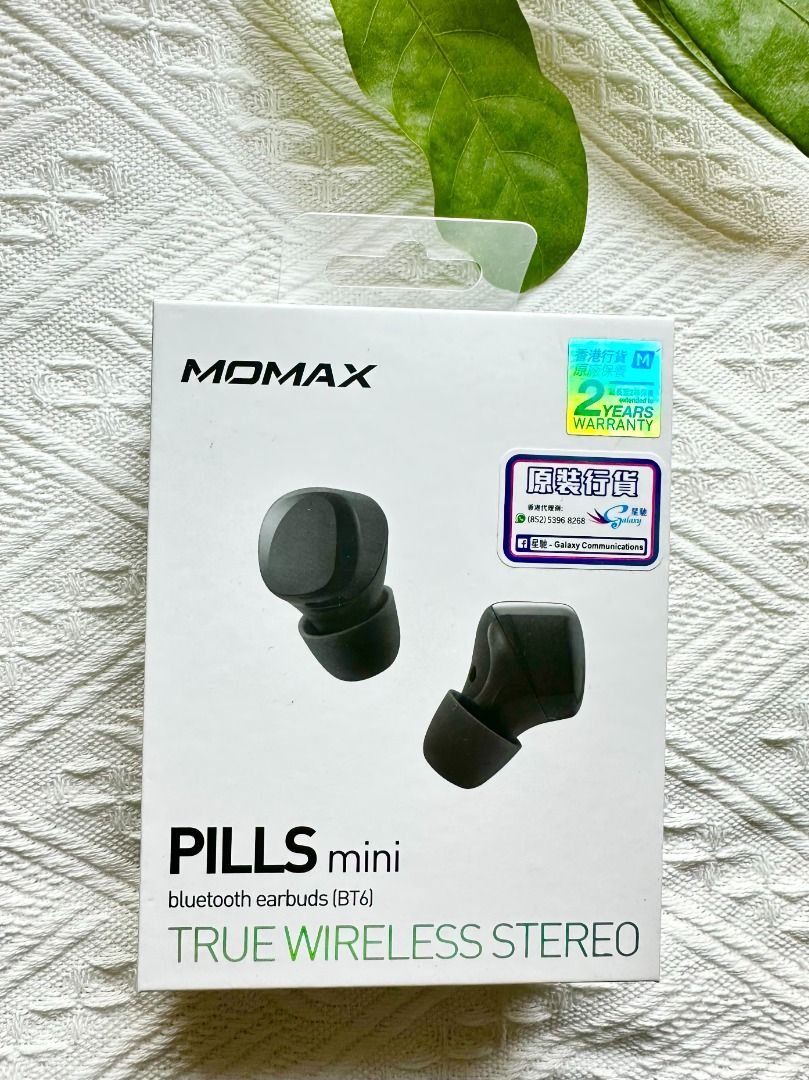 全新未開封] MOMAX Pills mini 真無線藍牙耳機及充電盒Pills mini