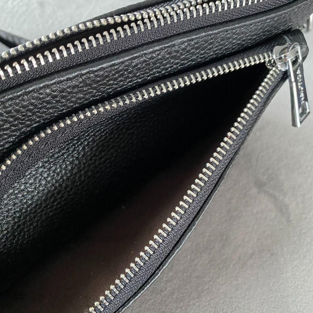 Nautica Leather Belt Bag Curve Zipper Pocket on Carousell