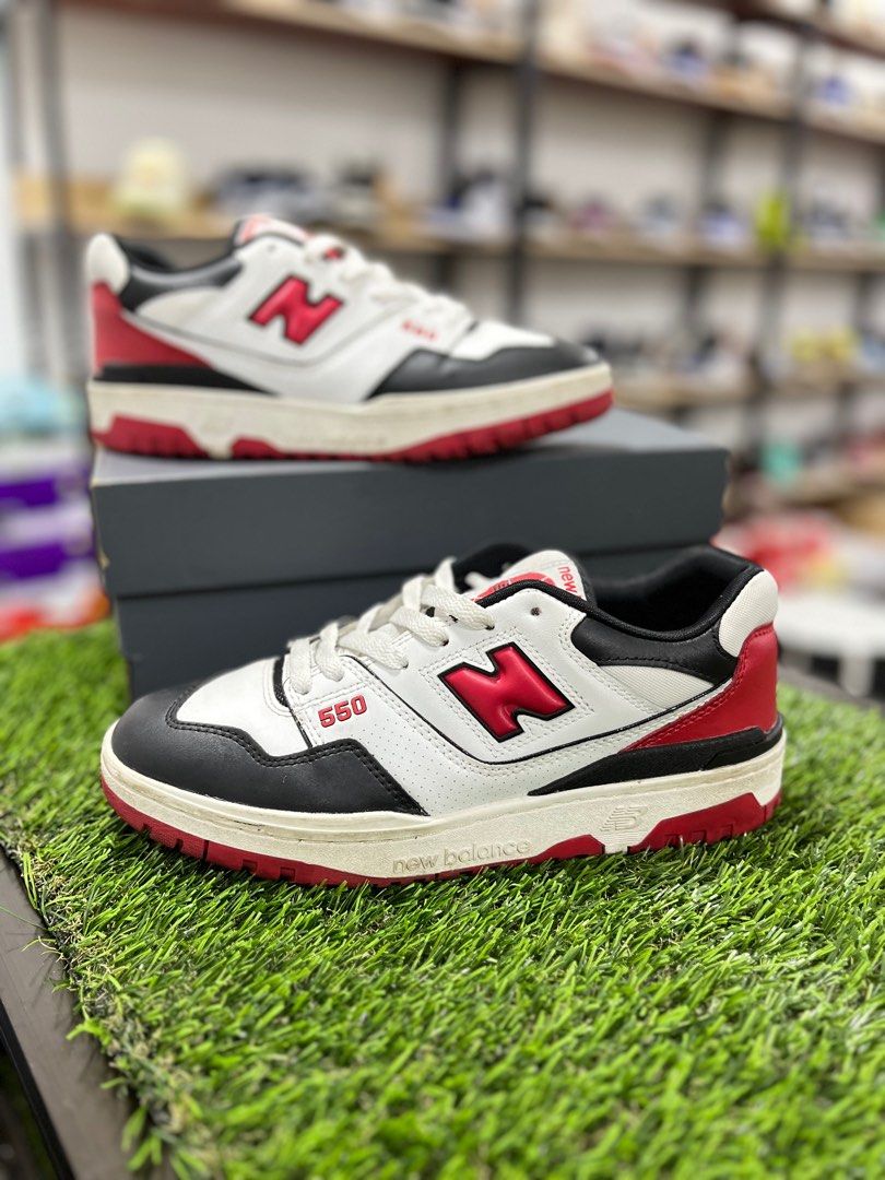 nb 550 white red