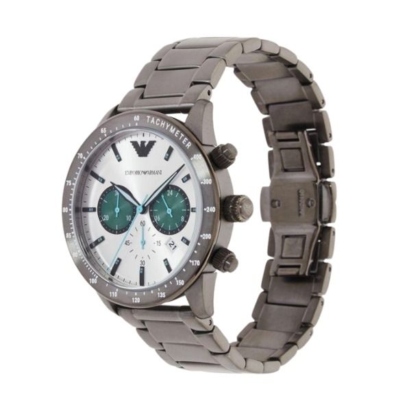 NEW Emporio Armani Mario Tachymeter Stainless Steel Watch (AR11471)