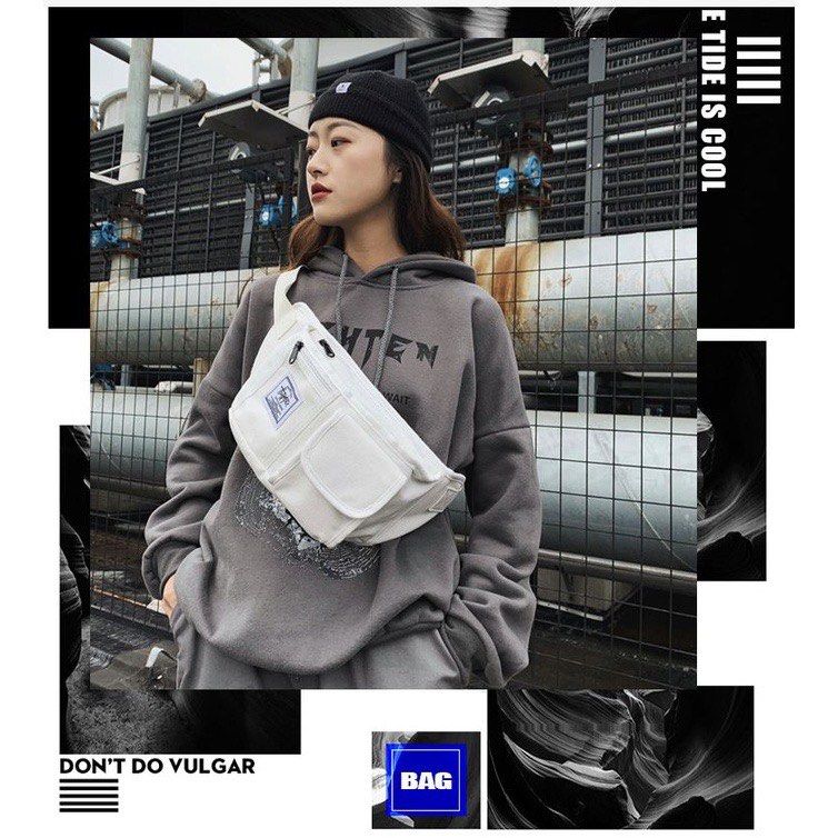 New messenger Bag hip hop wear resistant waist bag chest bag