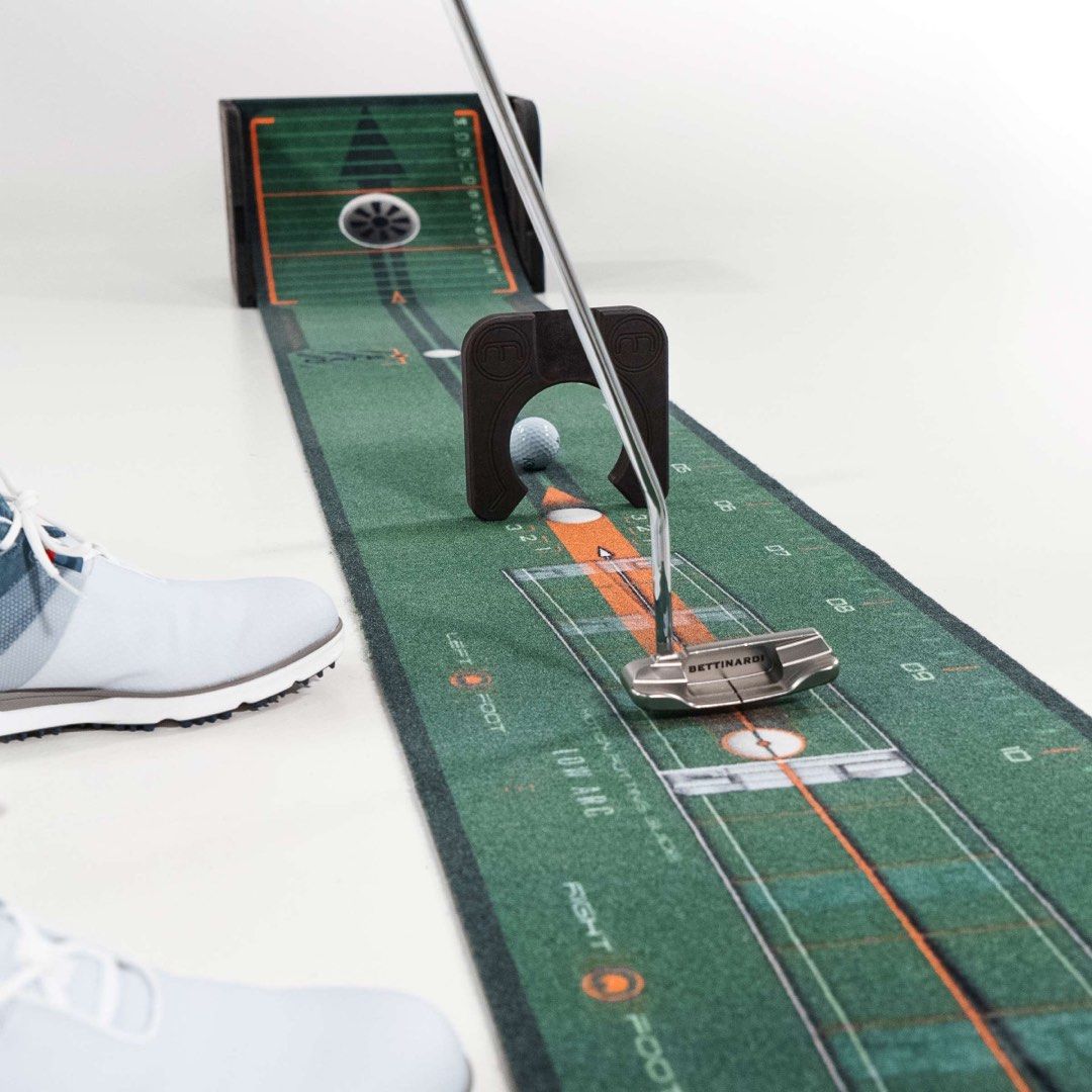 NEW StrokeMaster WellPutt Putting Set 8.2ft Putting Mat + Manual