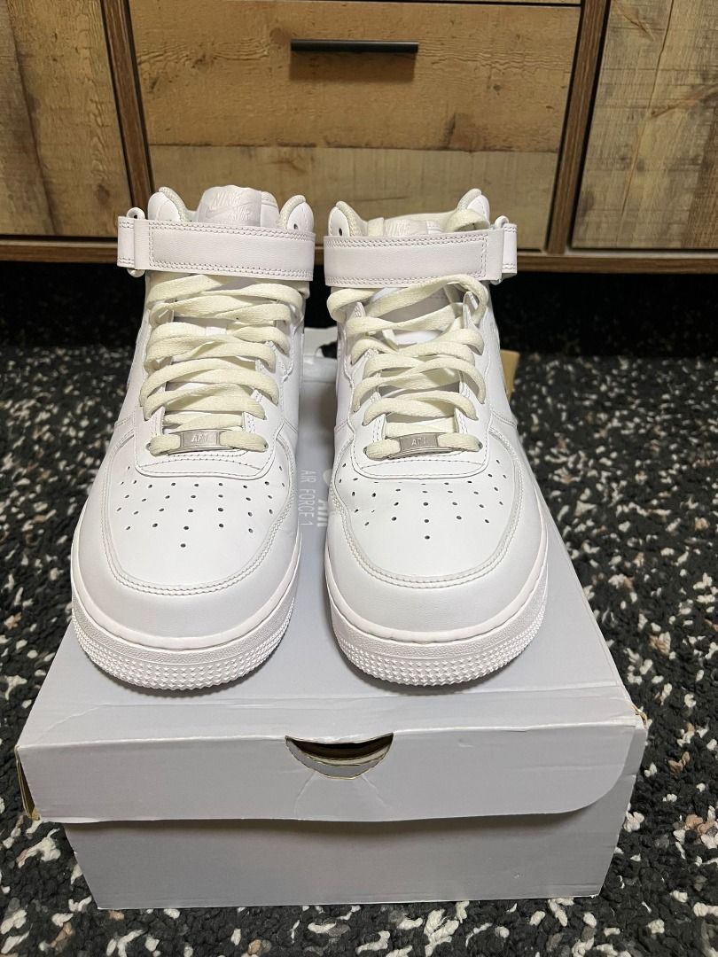 NIKE AIR FORCE 1 MID 07 WHITE BLANC