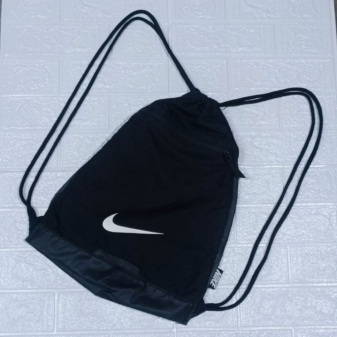Nike String Bag Black, Men's Fashion, Bags, Backpacks on Carousell