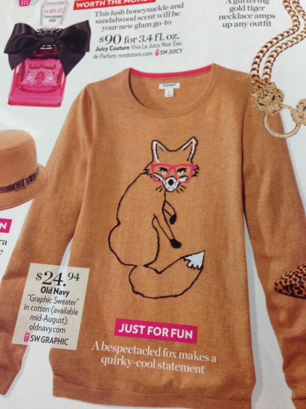 Old Navy Sweater Long Sleeves Fantastic Mr. Fox Women s Fashion