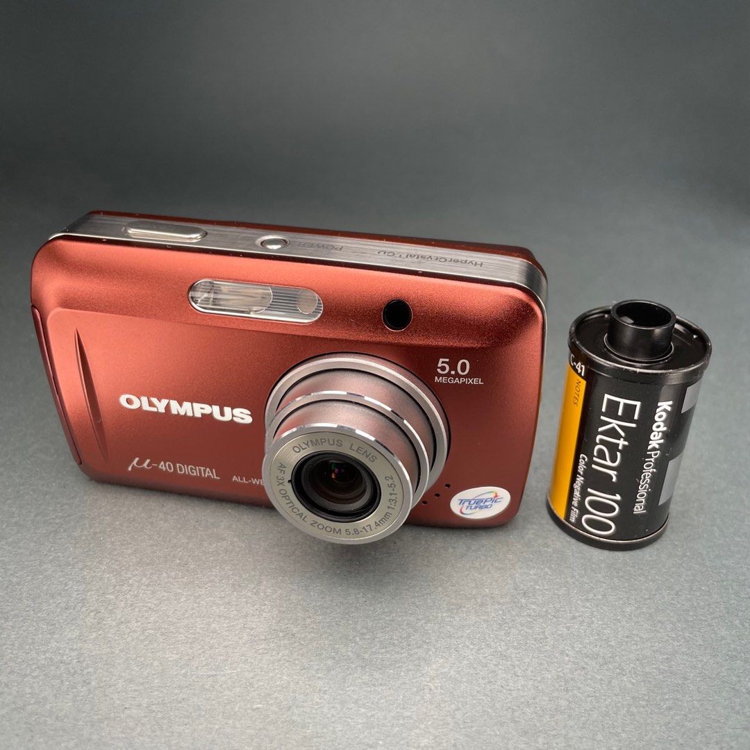 ☆動作OK OLYMPUS μ-40 オールドデジカメ 美品 防水 OLYMPUS μ-40 DIGITAL オールドデジカメ