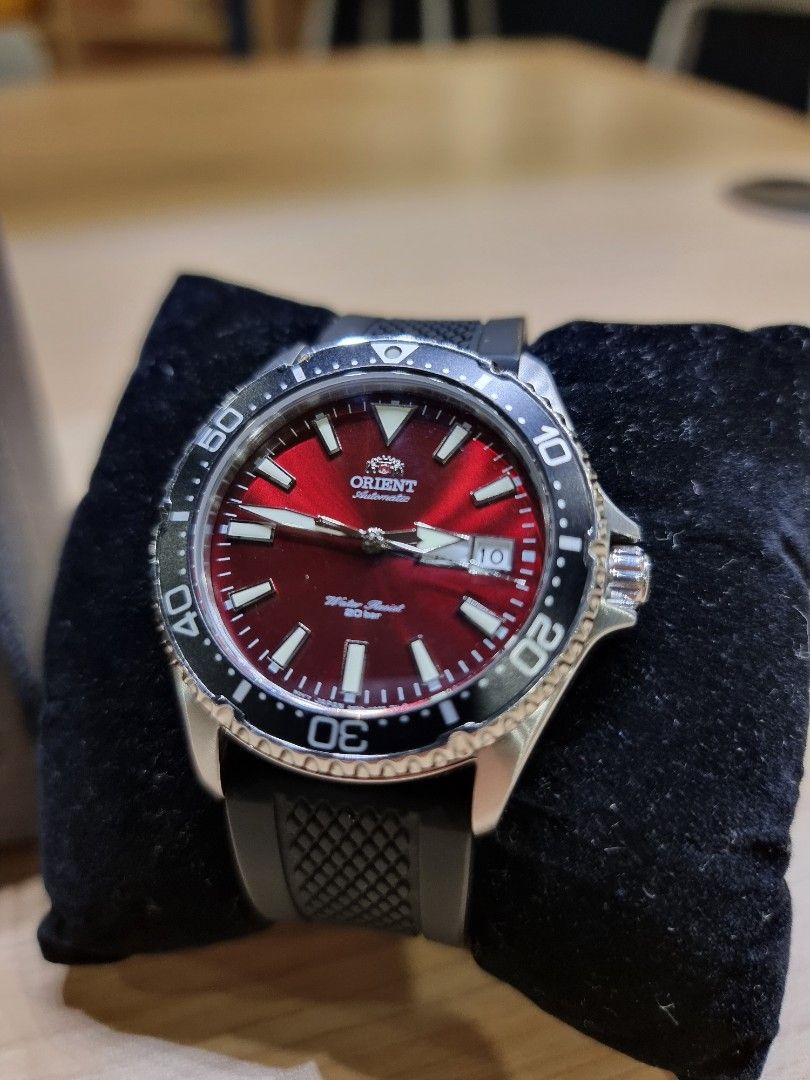 Orient Kamasu Red Diver Watch, Men's Fashion, Watches & Accessories