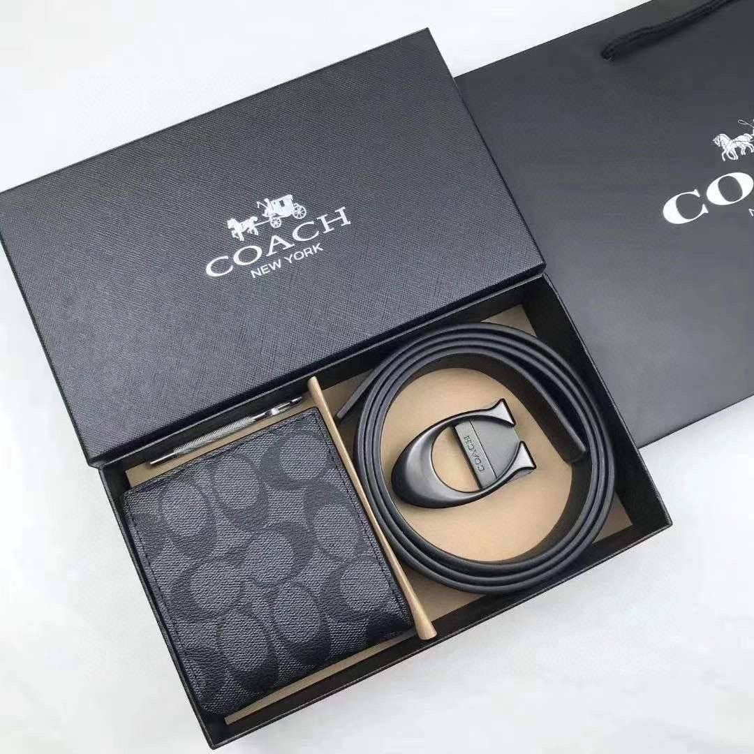 Coach wallet with strap cheap