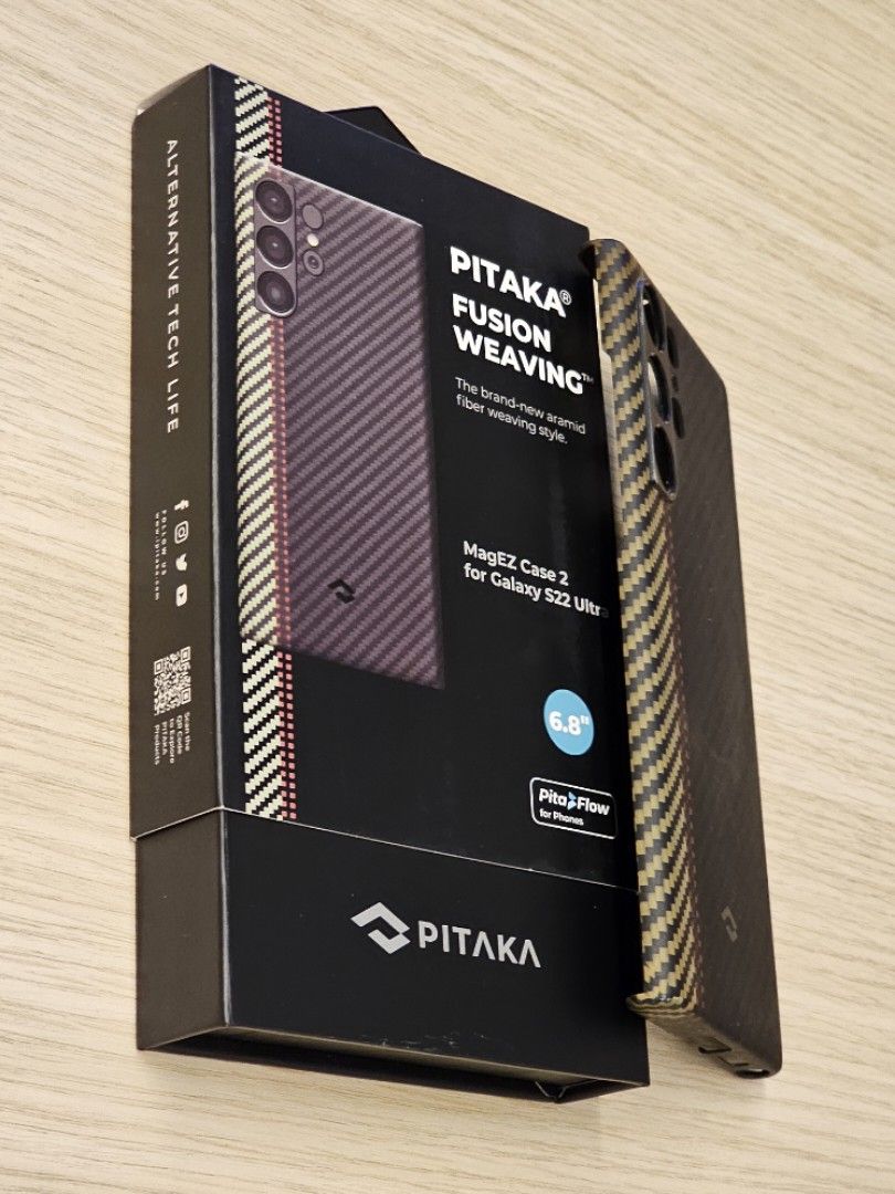 Pitaka Original S22 Ultra - Fusion Weaving Magezcase 2, 手提電話, 電話＆平板電腦配件 ...