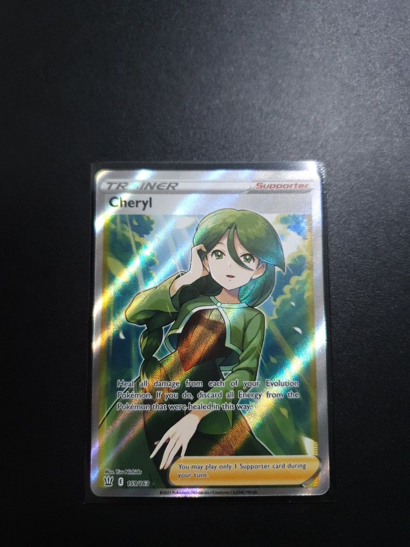 cheryl pokemon card full art Cheryl - 159/163 Full Art Ultra Rare Trainer
