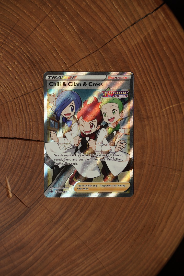 Pokémon TCG Chili & Cilan & Cress Fusion Strike 258/264 Holo Full