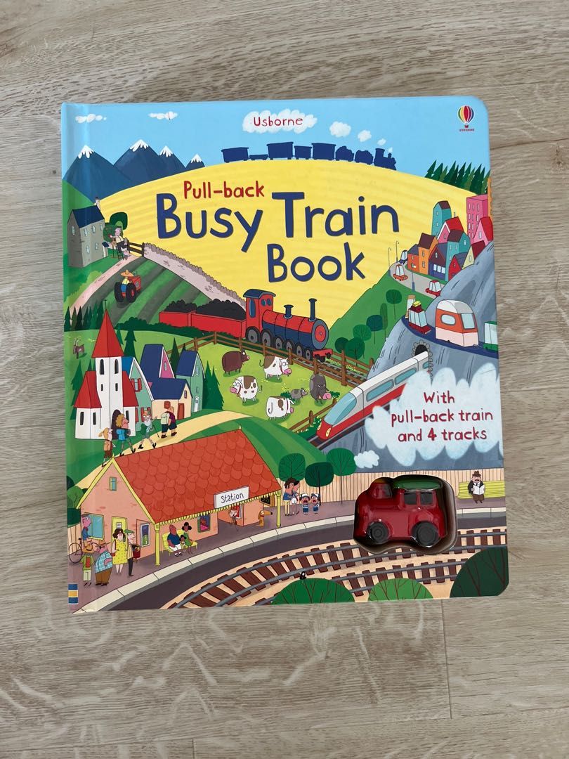 Pull-back　Hobbies　Carousell　Toys,　Books　Magazines,　Children's　Books　on　Pre-loved]　Train　Usborne　Book,