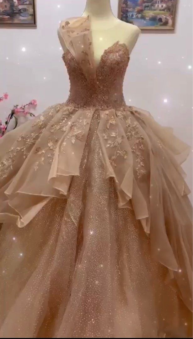 Peplum ball gown online