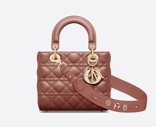 *Pre-Order* SMALL LADY DIOR MY ABCDIOR BAG Rust-Colored Cannage Lambskin