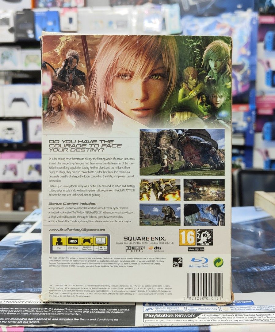 PS3 Final Fantasy XIII Limited Collector's Edition, Video Gaming, Video