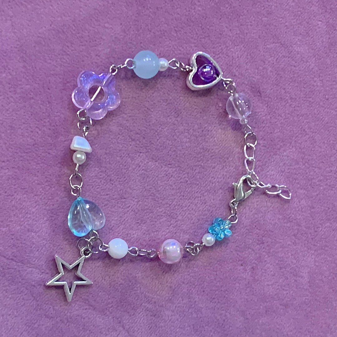 Purple and blue discount bracelet