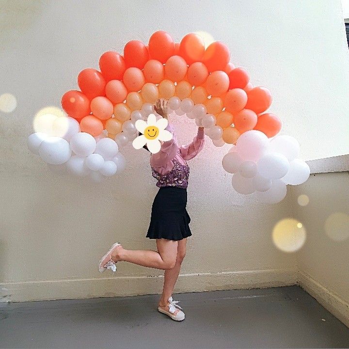 Rainbow Balloon Arch, Hobbies & Toys, Stationery & Craft, Occasions