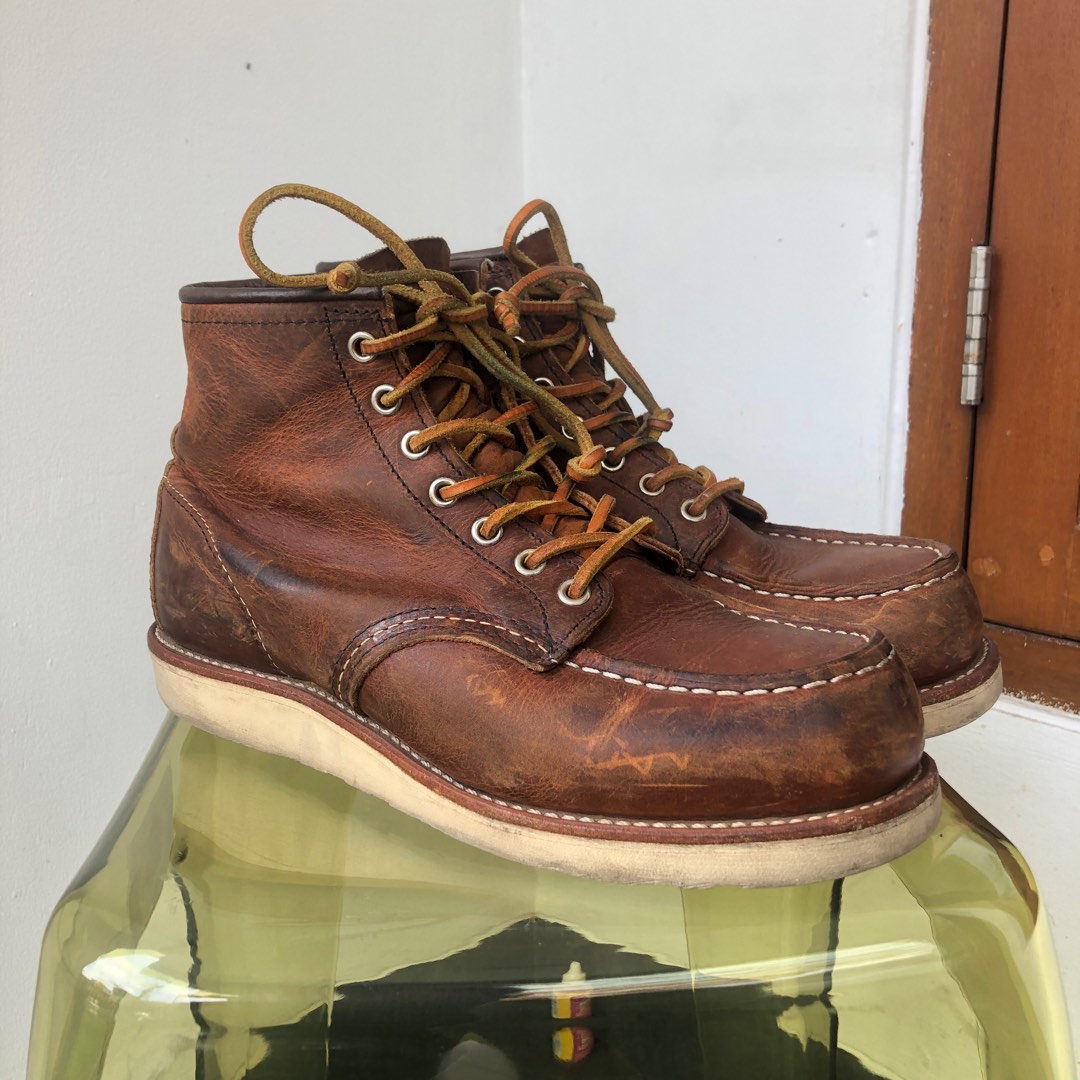 Red wing moc toe 8876, Fesyen Pria, Sepatu , Sepatu Boot di Carousell