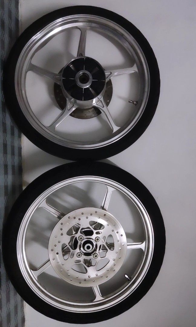 rim rs enkei ori chrome siap tayar depan belakang "johor bahru only