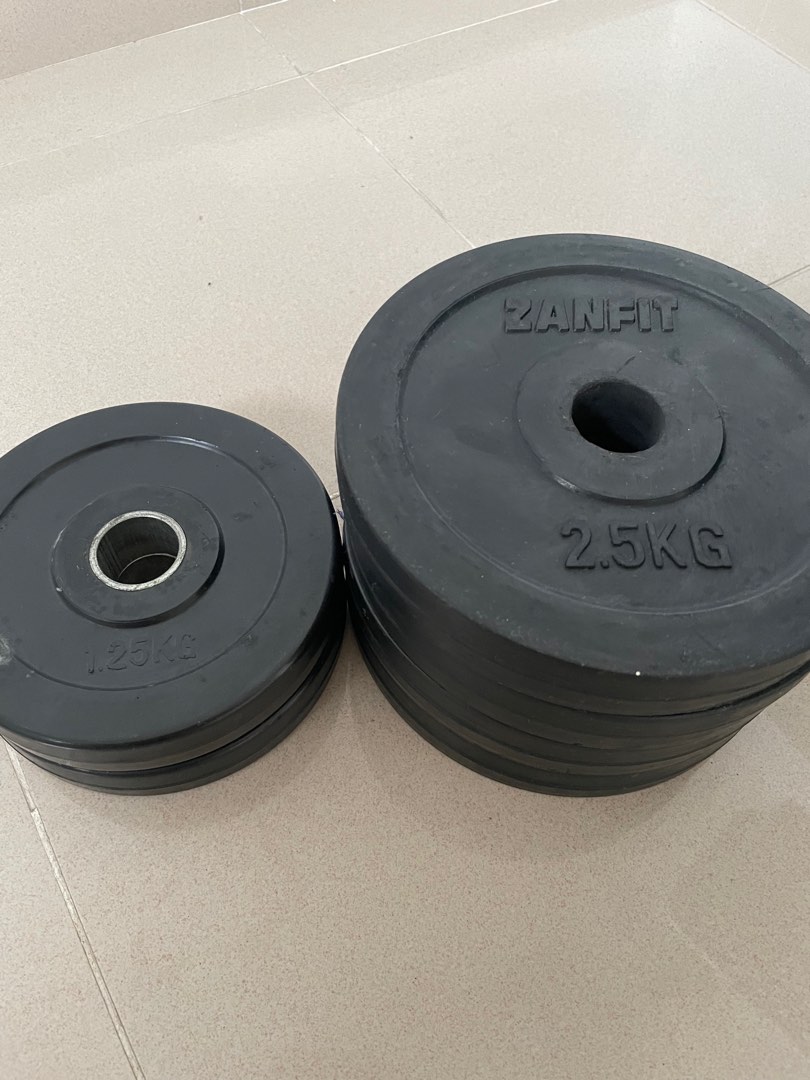 Rubber weights, Sports Equipment, Exercise & Fitness, Weights & Dumbbells on Carousell
