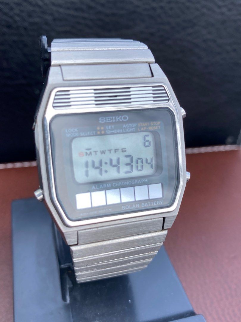 Seiko Alarm Chronograph Digital Solar Ref. A628-5009, 男裝, 手錶及配件, 手錶-  Carousell