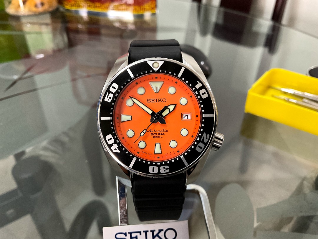 Seiko orange sumo sbdc005 (citizen orient), Men's Fashion, Watches &  Accessories, Watches on Carousell