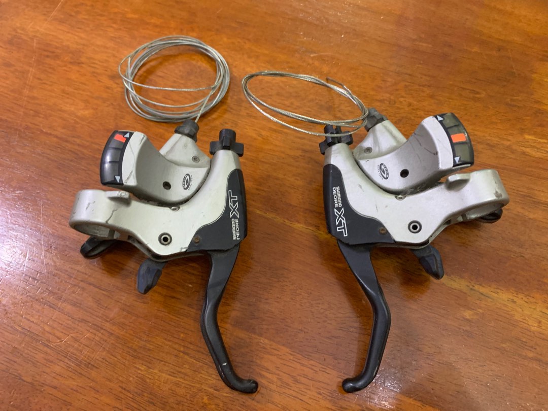 Levier De Frein Et Shifter Shimano DEORE XT ST-M750 Vintage - 3x9 Vitesses, VTT - Occasion Fonctionnel