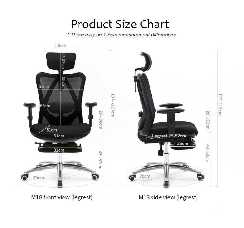 Sihoo M18 Ergonomic Office Chair / Comfortable / Ergonomics / Suitable for WFH, Furniture & Home