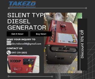 Silent Type Diesel Generator 6.25kva