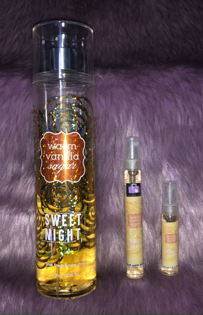SN Sweet Night Warm Vanilla Sugar Fine Fragrance Mist (Decant) on Carousell