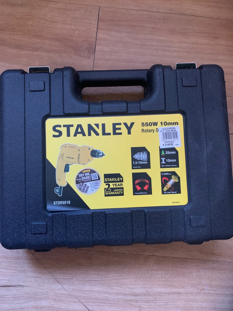 Stanley Rotary Drill 550w 10mm STDR5510, Furniture & Home Living, Home