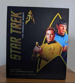 Star Trek The Original Series 2016 1oz Silver Proof two-Coin - Kirk & Spock
