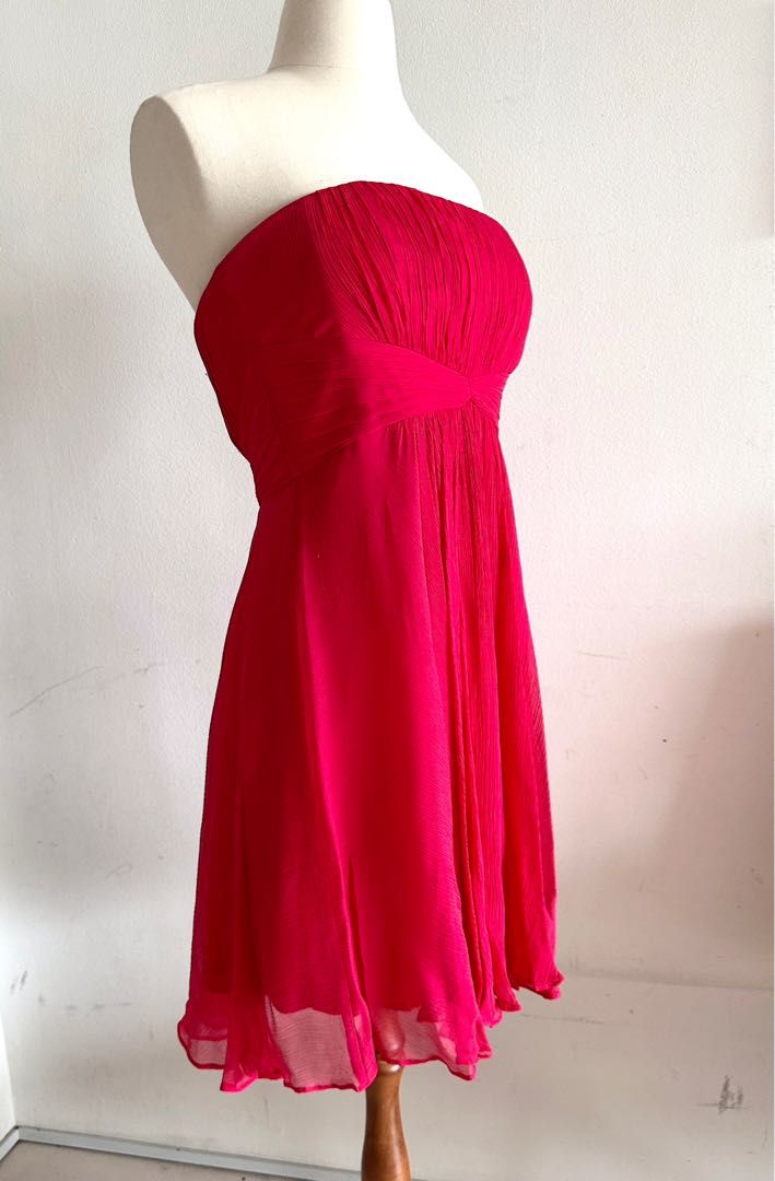 Bcbg red cocktail dress top