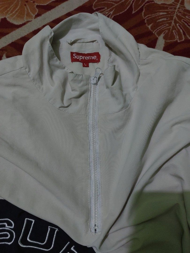 Supreme corner arc half zip pullover jacket, Fesyen Pria, Pakaian