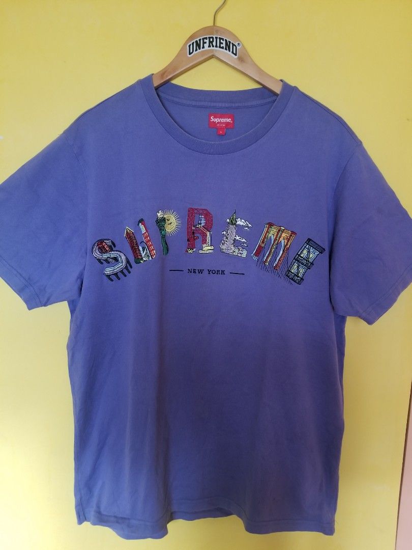 Supreme New York Embroidered, Men'S Fashion, Tops & Sets, Tshirts & Polo  Shirts On Carousell