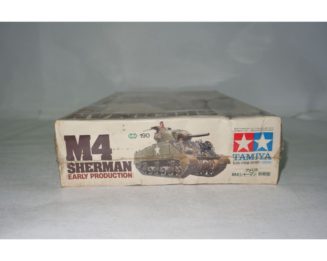 Tamiya 35190 Scale 1/35 U.S.Medium Tank M4 Sherman Early Production ...