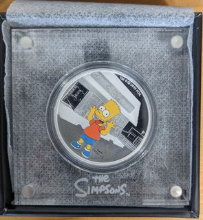 The Simpsons - Bart 2019 1oz Silver Proof Coin