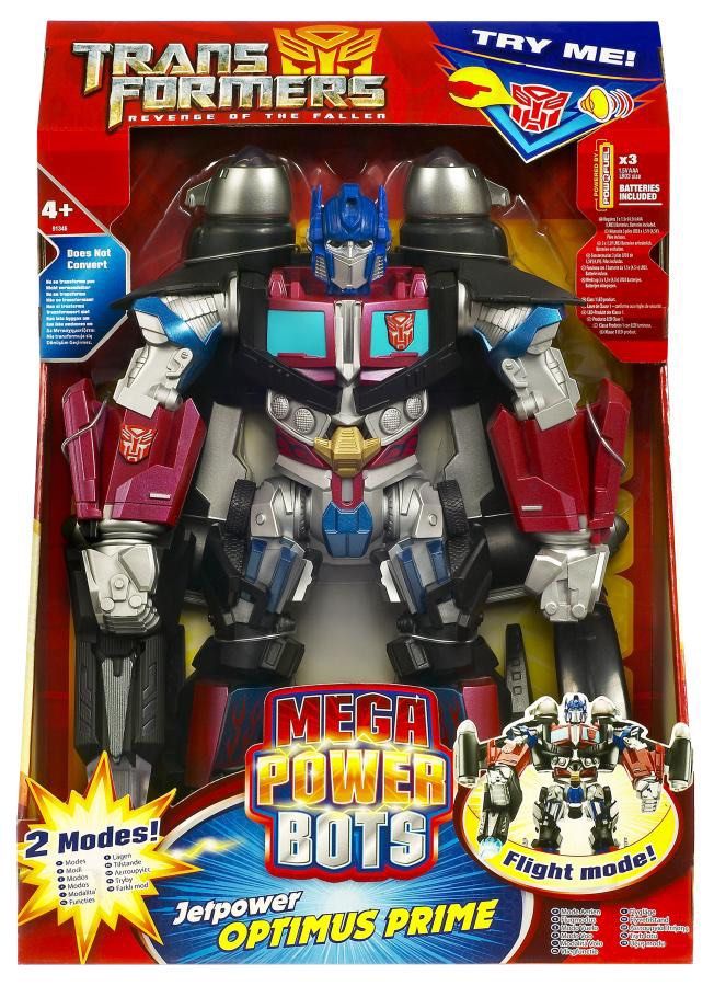 TRANSFORMERS REVENGE OF THE FALLEN MEGA POWER BOTS OPTIMUS PRIME 2009