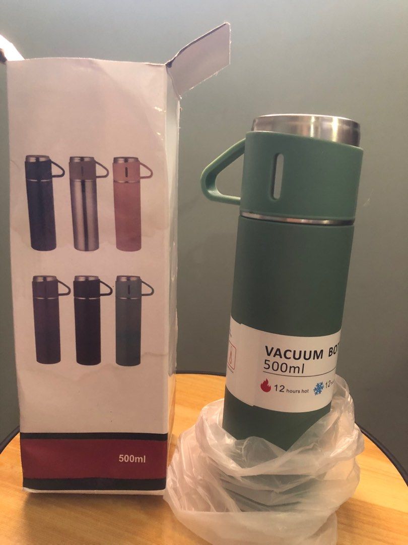 Vacuum Bottle Double Wall Large Mouth 500ml on Carousell