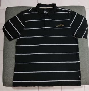 Vintage polo alpinestars stripe