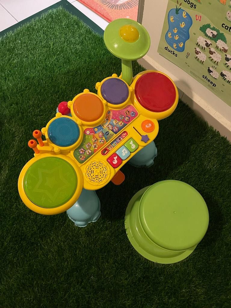Vtech Zoo Jamz Elephant Drum set Musical Toys, Hobbies & Toys, Toys
