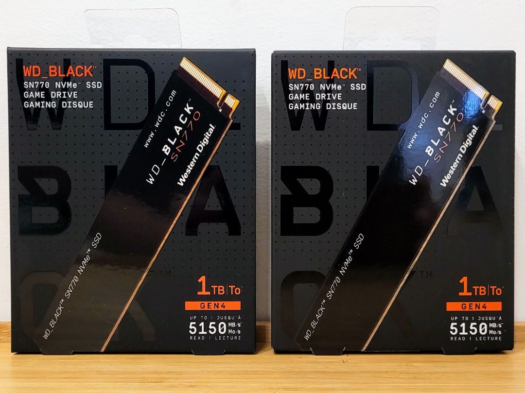 WD Black SN770 1TB NVMe PCIe SSD Game Drive (5 Year Local