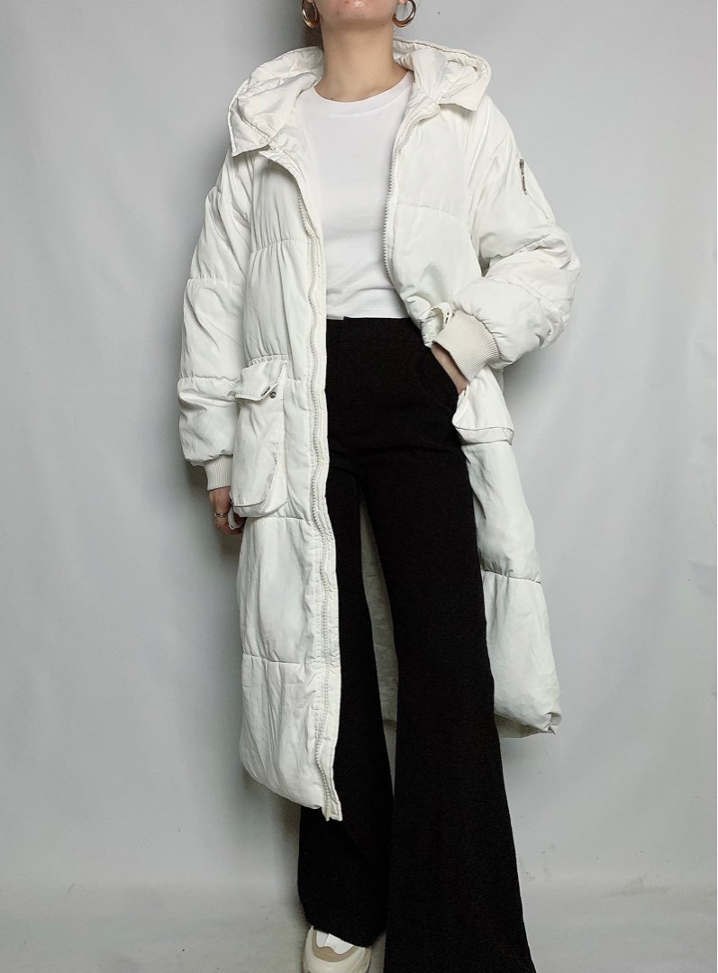 (SOLD) White long puffer coat, Women's Fashion, Coats, Jackets and