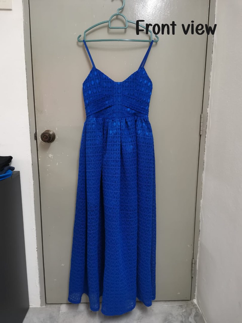 Women dinner maxi dress in Royal Blue, Women's Fashion, Dresses & Sets ...