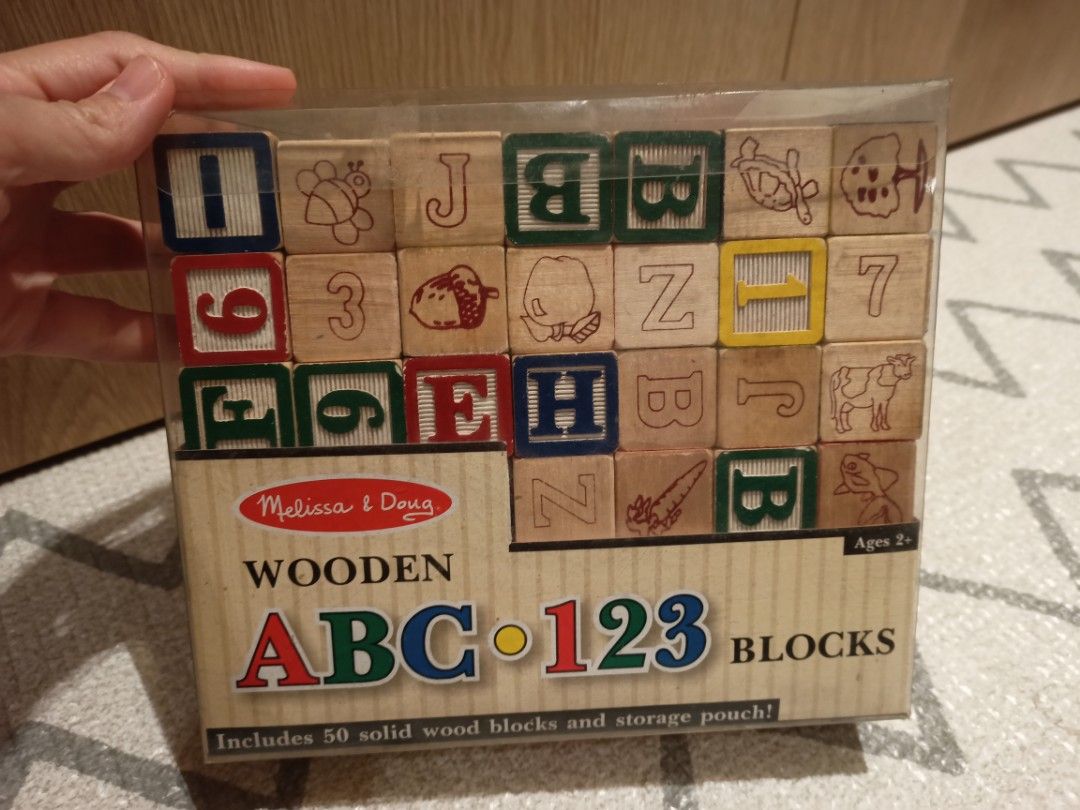 Wooden ABC blocks, Babies & Kids, Infant Playtime on Carousell